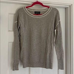 NWT Banana Republic Gray Waffle Sweater